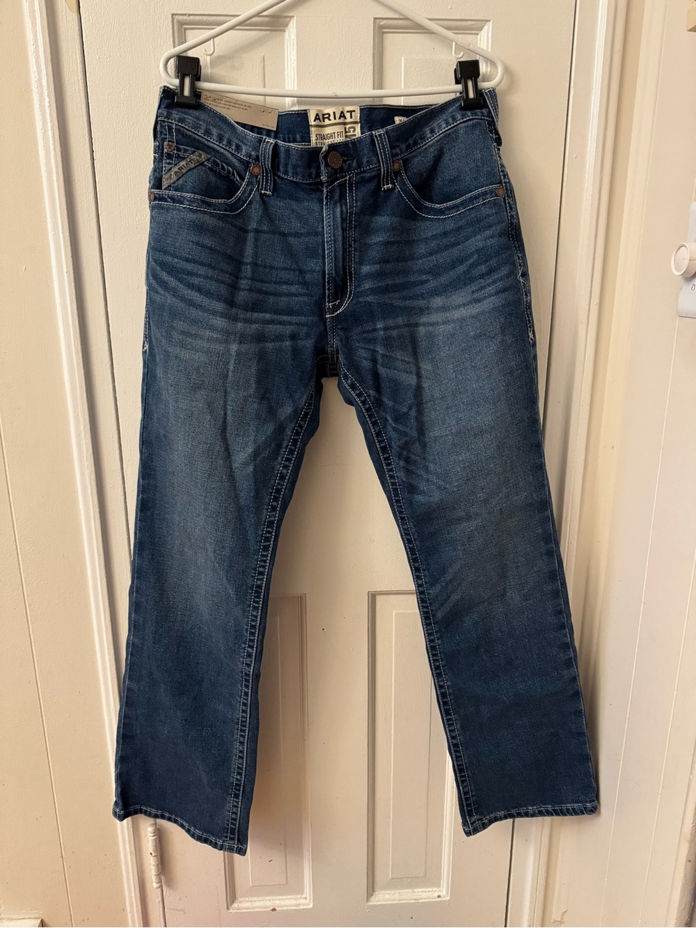 Ariat M5 M-Series Mens Straight Fit Straight Leg Stretch Blue Jeans 35x32
